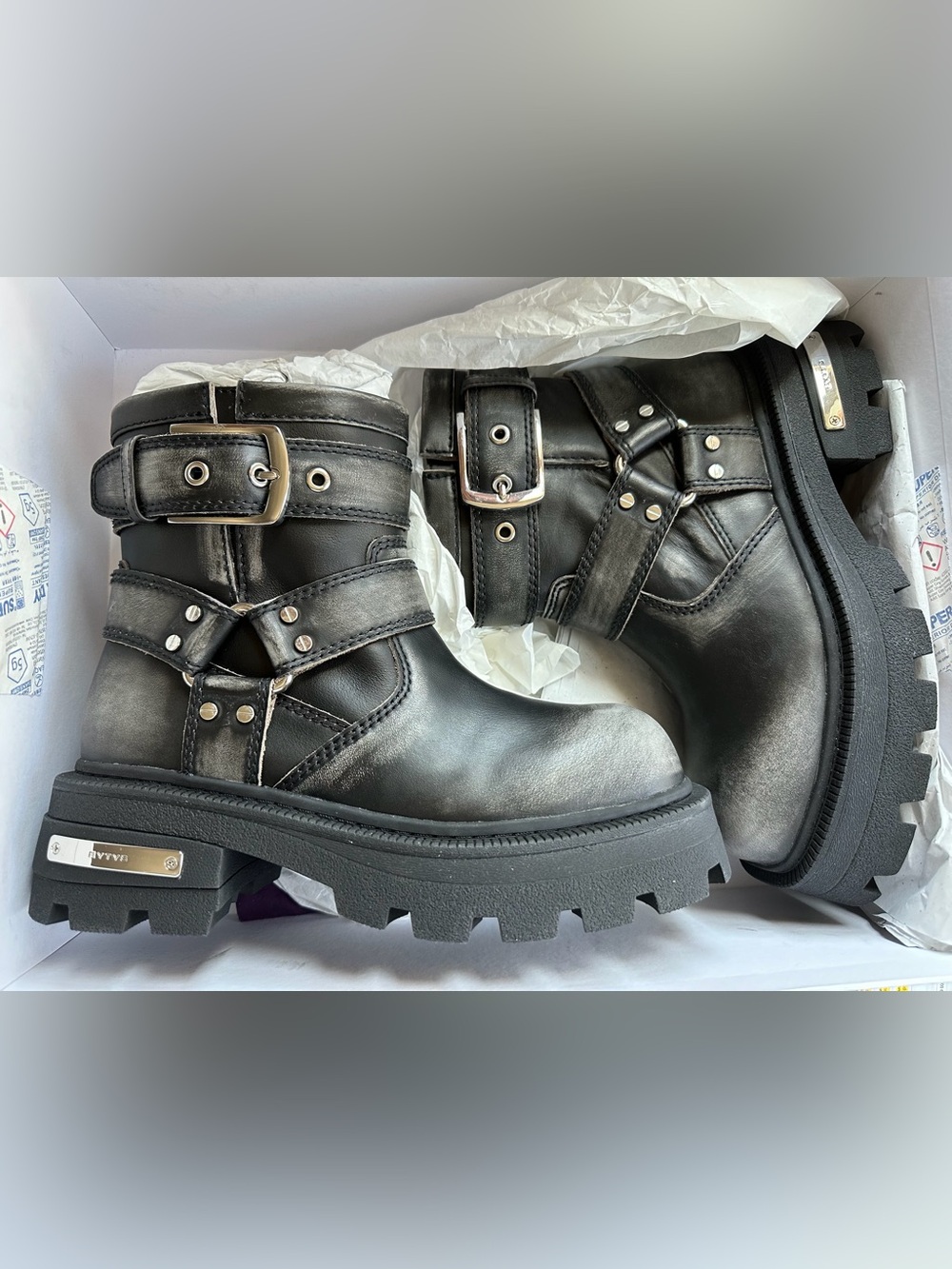 Women’s EYTYS Dominique Lo biker Boots Genuine Leather Chunky Platform Boots NWT
